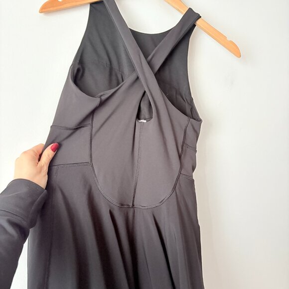 Lululemon Court Crush Tennis Dress Black Size 6 - Picture 6 of 7